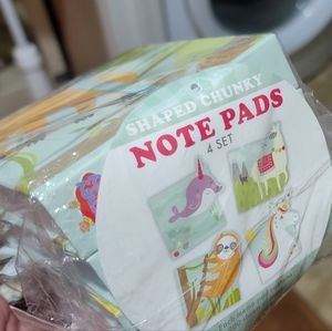 Set of 4 Chunky Note Pad books..Sloth